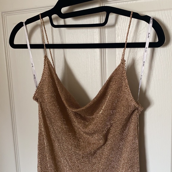 Metallic shimmer Bardot Dress - Picture 2 of 8